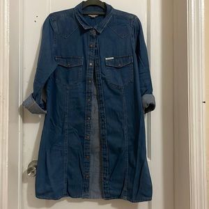 Large jean dress